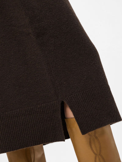 PcMalou Rollneck Knit Dress Hot Fudge