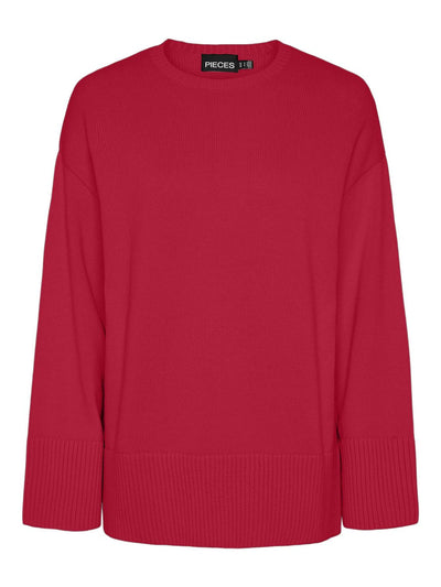 PcAva Slit Knit Lollipop Red