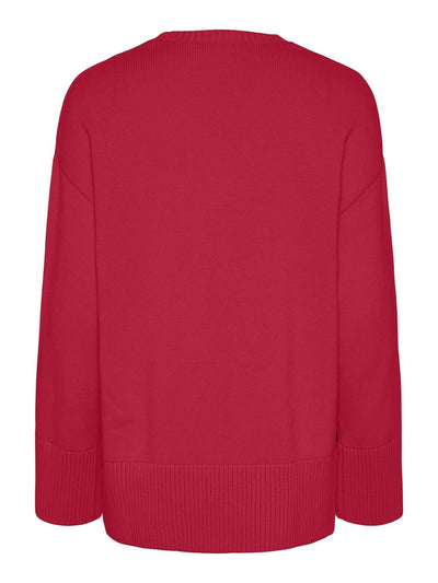 PcAva Slit Knit Lollipop Red