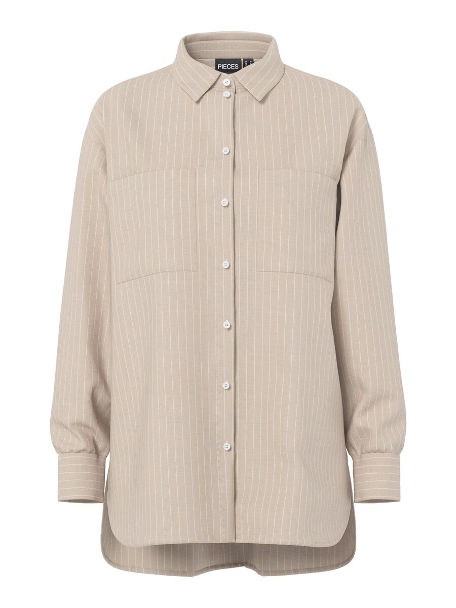 PcMelia Loose Shirt Crockery Stripes