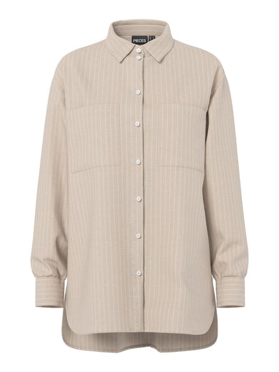 PcMelia Loose Shirt Crockery Stripes