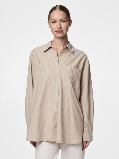 PcMelia Loose Shirt Crockery Stripes