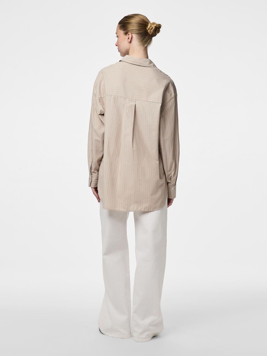 PcMelia Loose Shirt Crockery Stripes