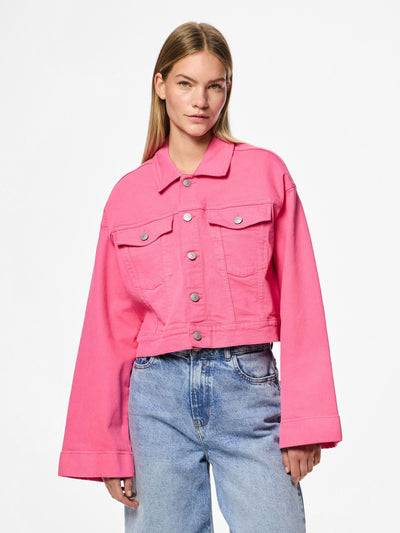 PcSvala Denim Jacket Pink Lemonade