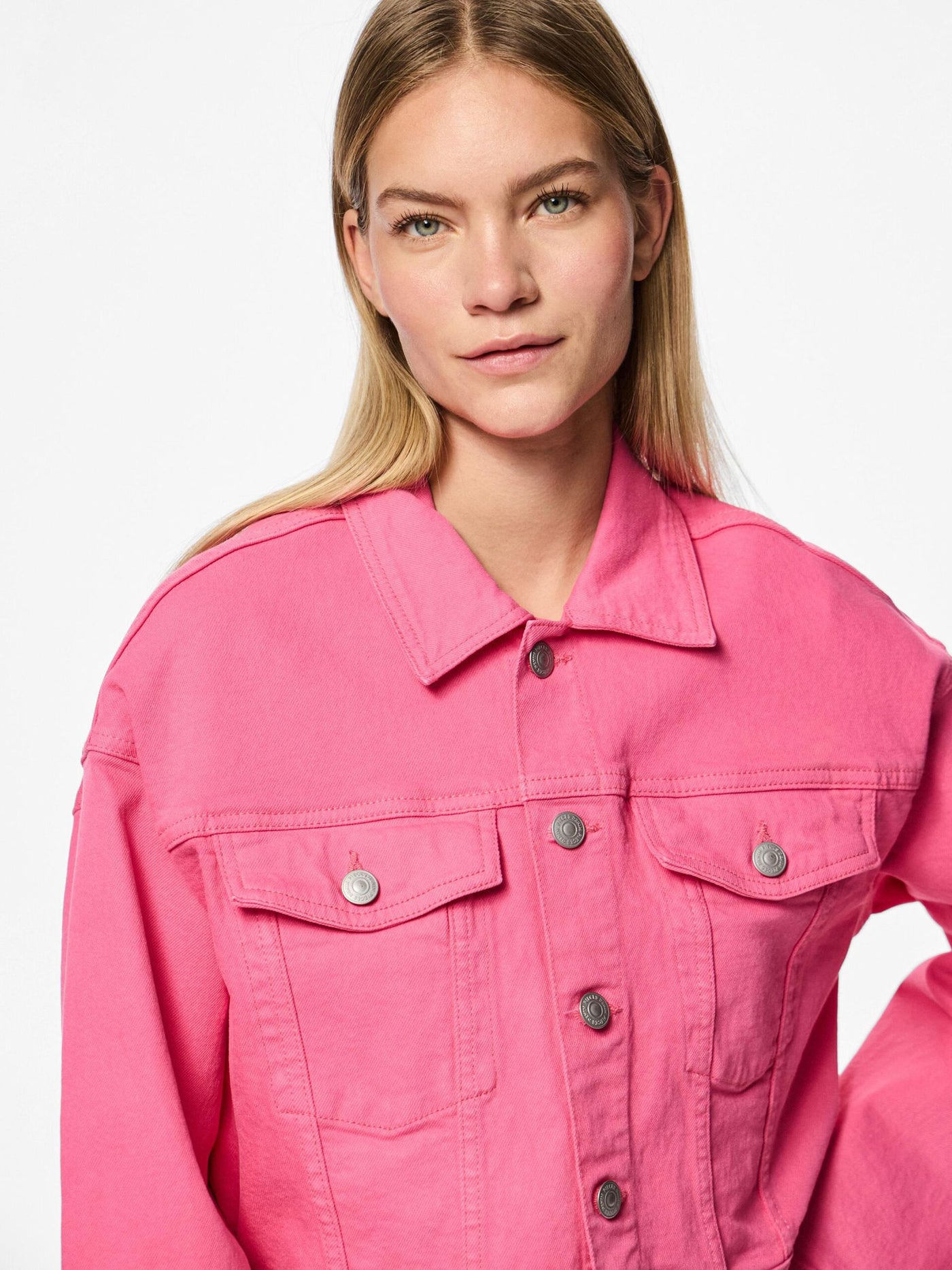 PcSvala Denim Jacket Pink Lemonade