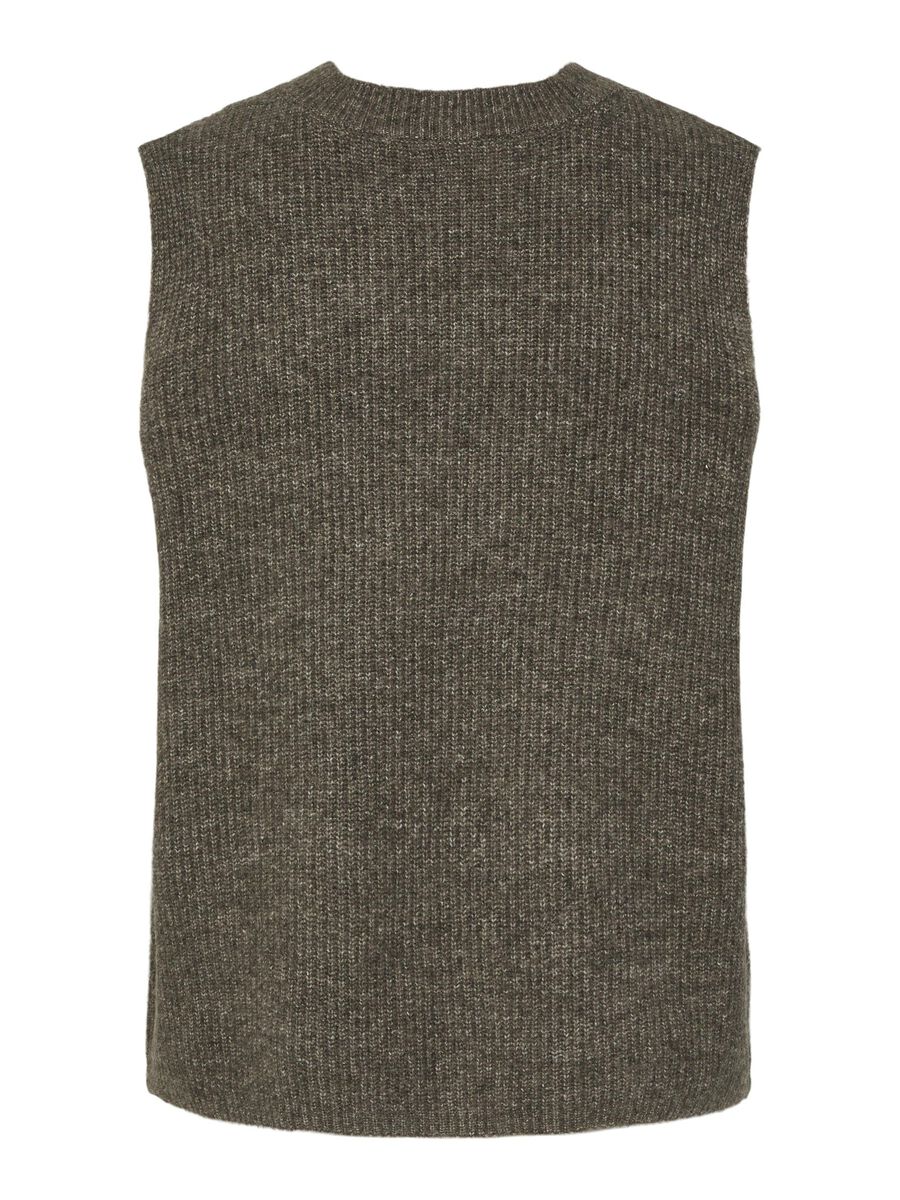 PcSilly SL Tie Knit Vest Morel