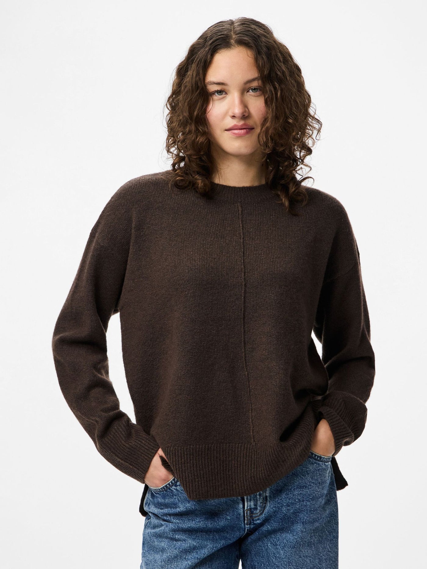 PcMalou Rollneck Knit Hot Fudge