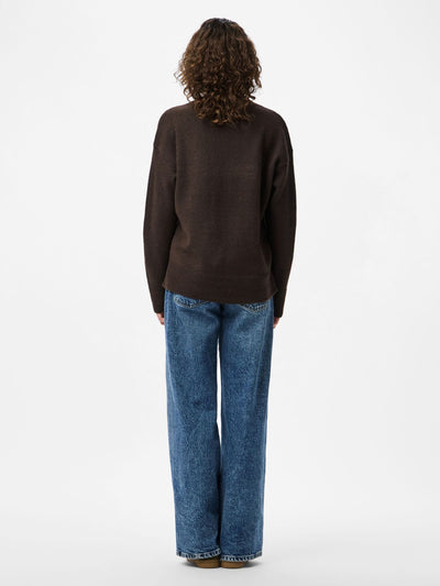 PcMalou Rollneck Knit Hot Fudge