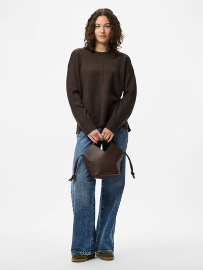 PcMalou Rollneck Knit Hot Fudge