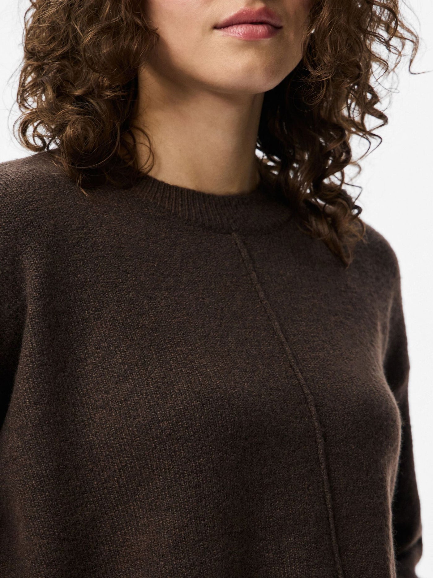 PcMalou Rollneck Knit Hot Fudge
