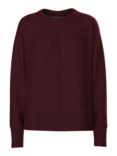 PcMalou O-Neck Knit Tawny Port