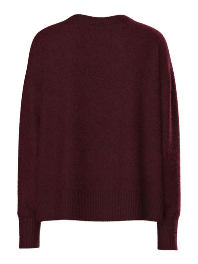 PcMalou O-Neck Knit Tawny Port