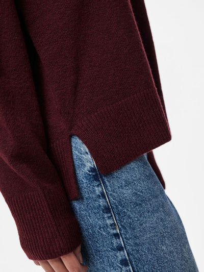 PcMalou O-Neck Knit Tawny Port