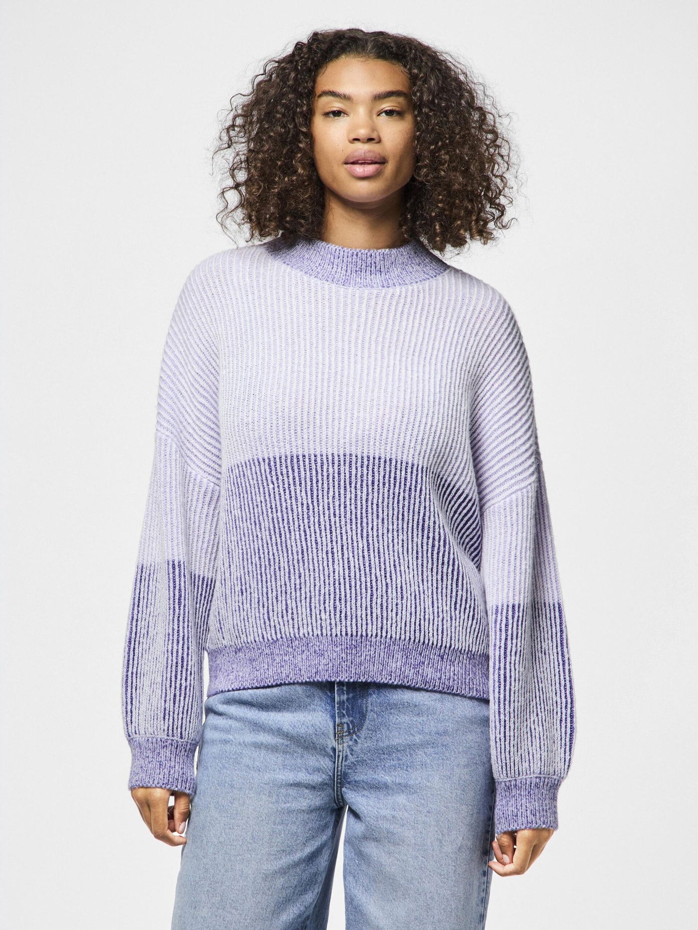 PcNella Knit Lavender Colorblock