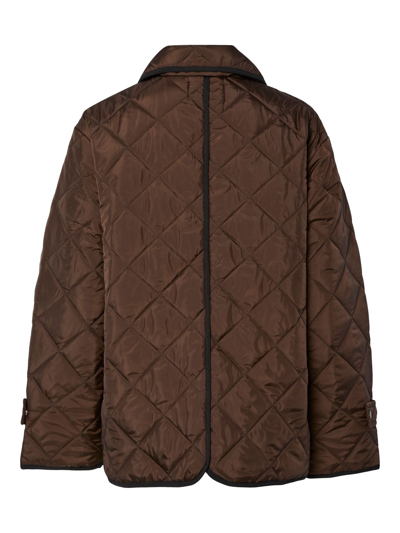 PcEmily Short Quilted Jacket Hot Fudge