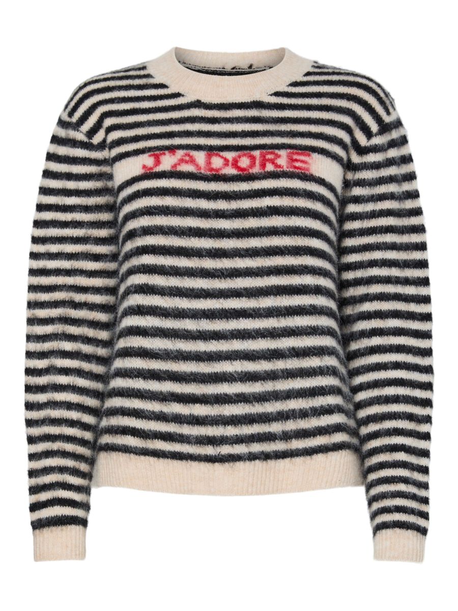 PcJada Knit Black Stripes J'adore