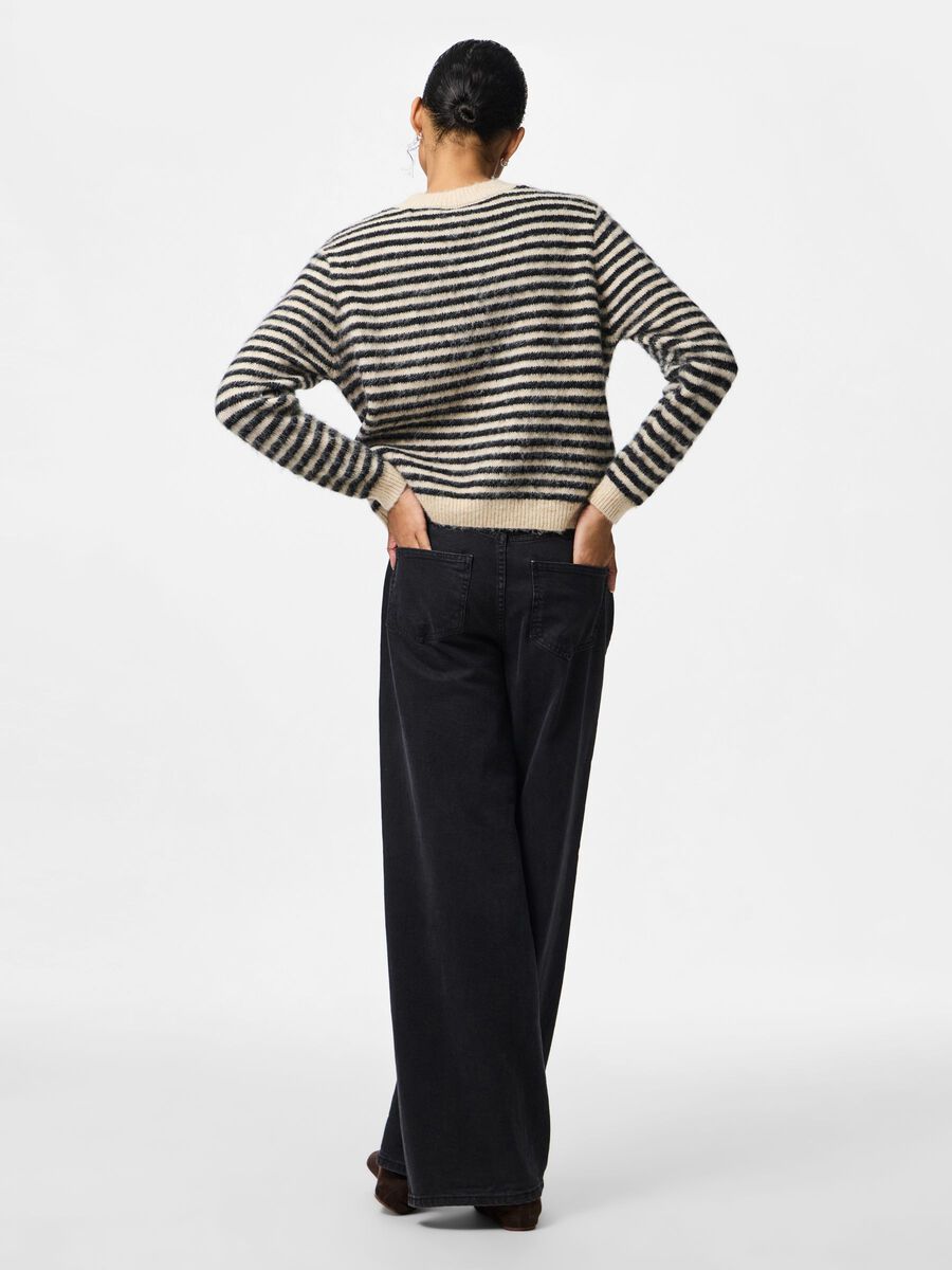PcJada Knit Black Stripes J'adore