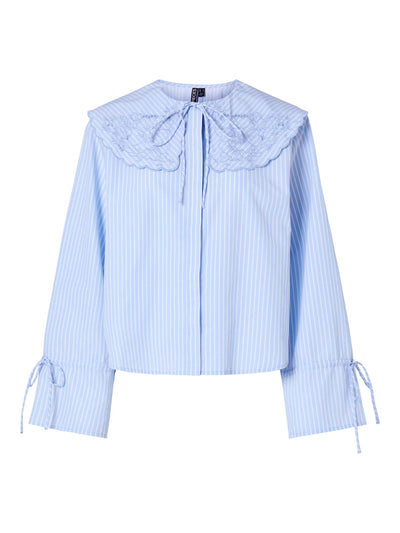 PcFetina Collar Shirt Cashmere Blue Stripes