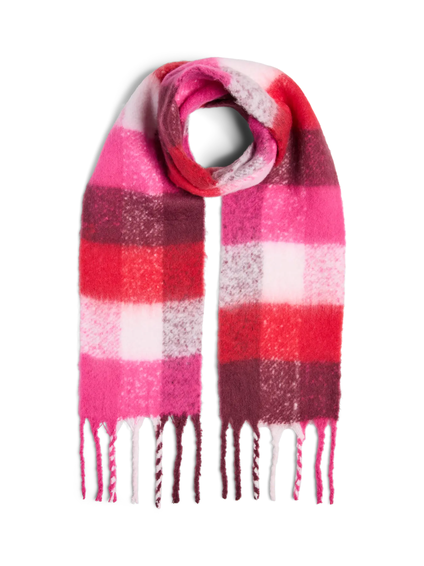 PcBea Narrow Long Scarf Beetroot Purple Square