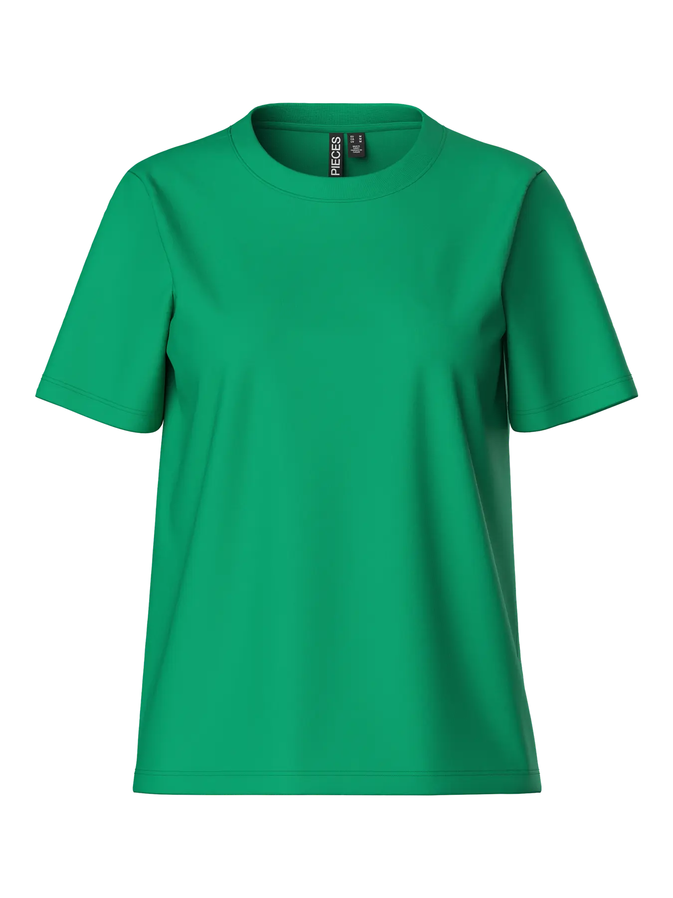 PcRia SS Solid Tee Simply Green