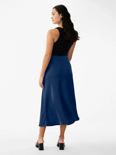 YasPella Midi Skirt Navy Peony