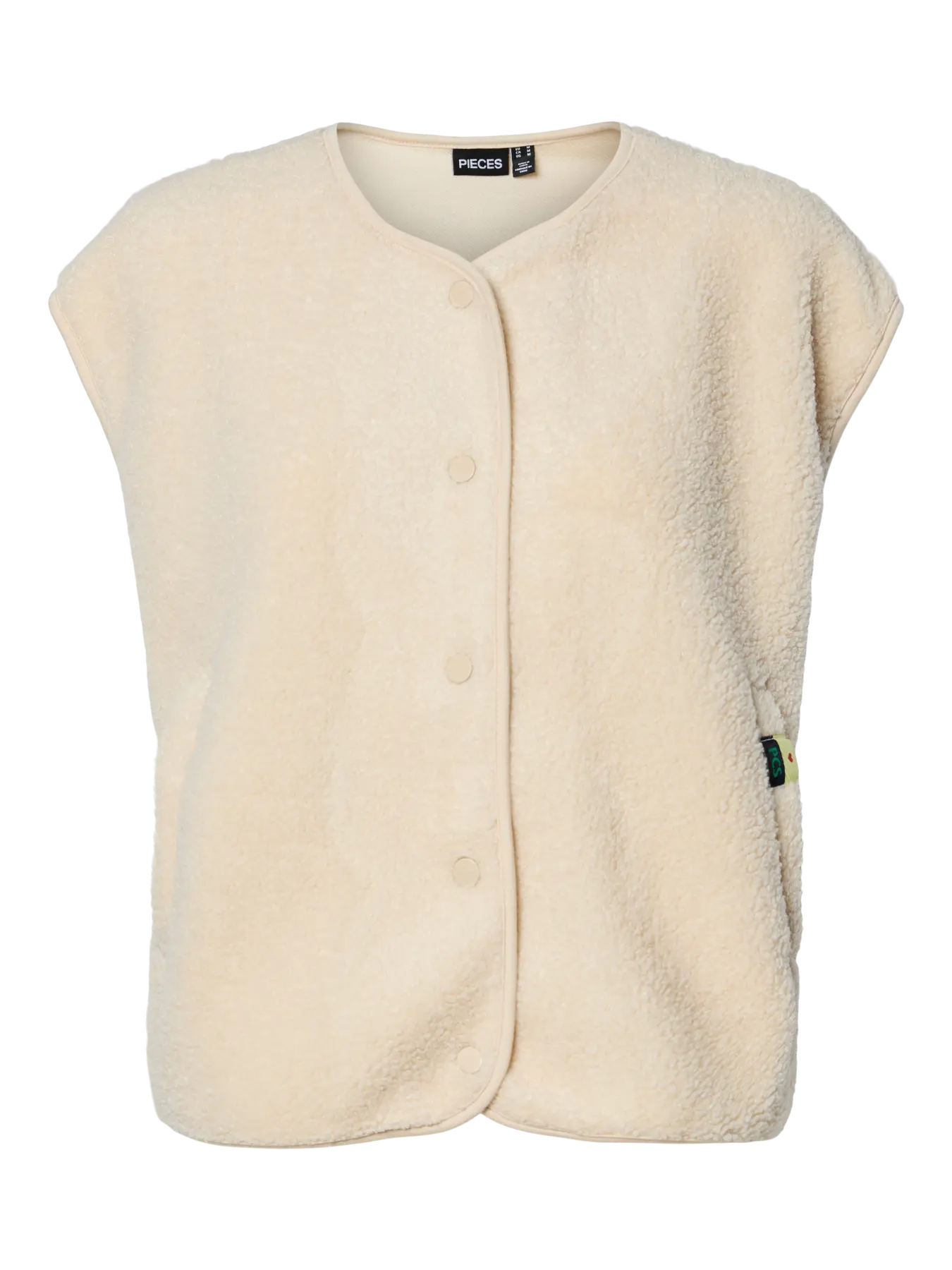 PcKatty Teddy Vest Birch