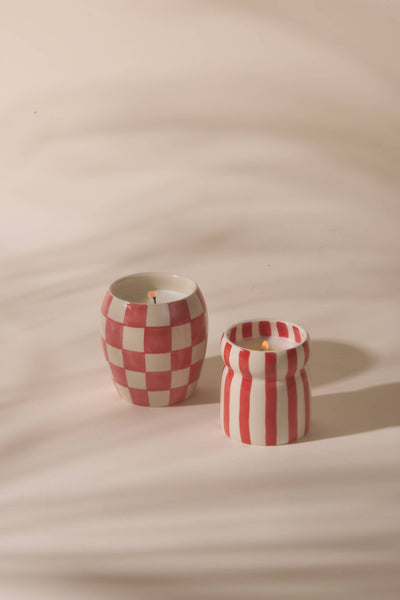 Paddywax Cabana Red Ceramic Candle - Hibiscus Bay