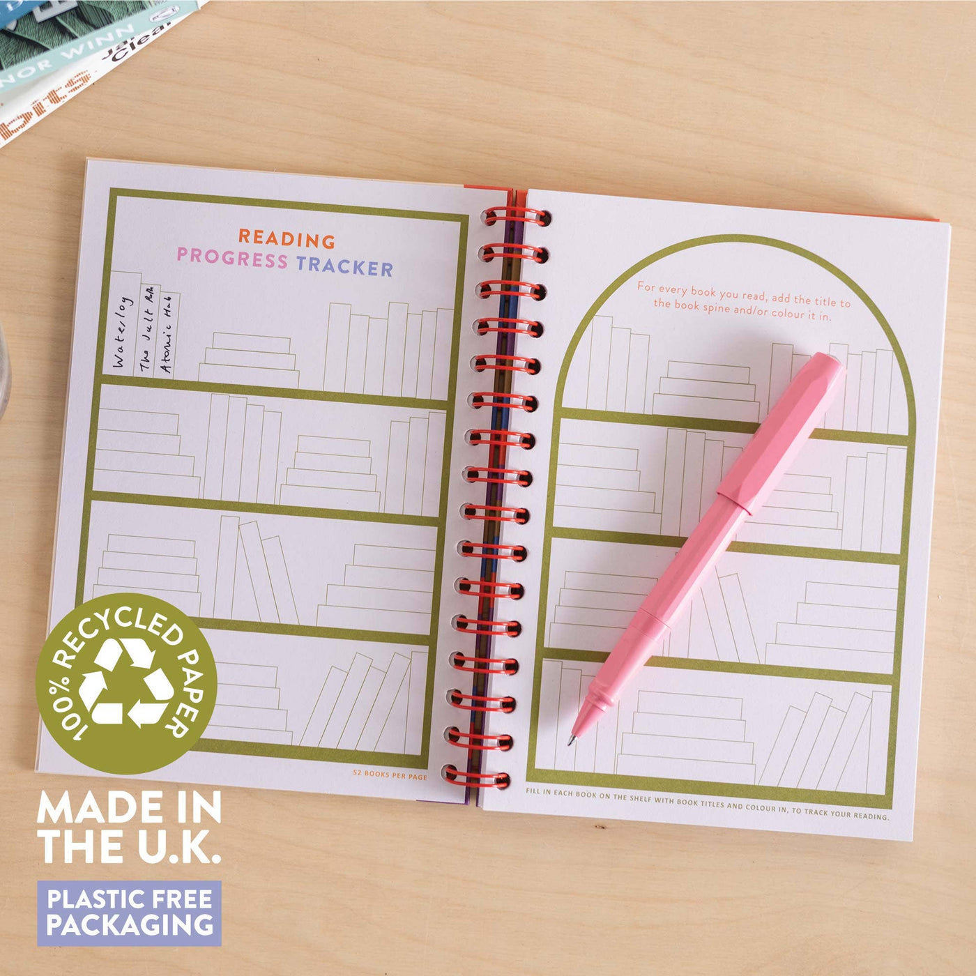 Reading Journal A5 | Book Vibe | Hardcover