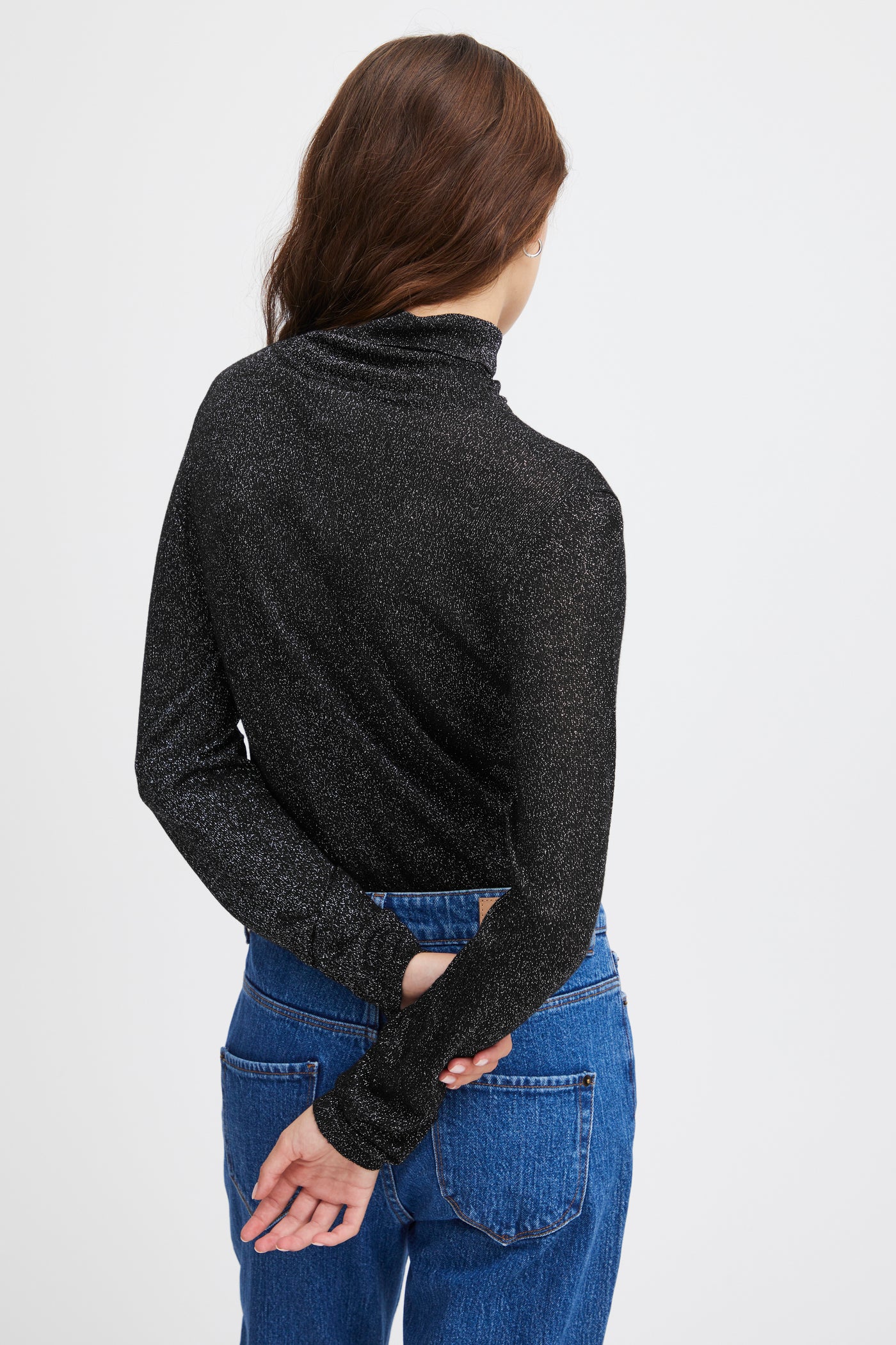 Toronto Rollneck Knit Black/Metallic
