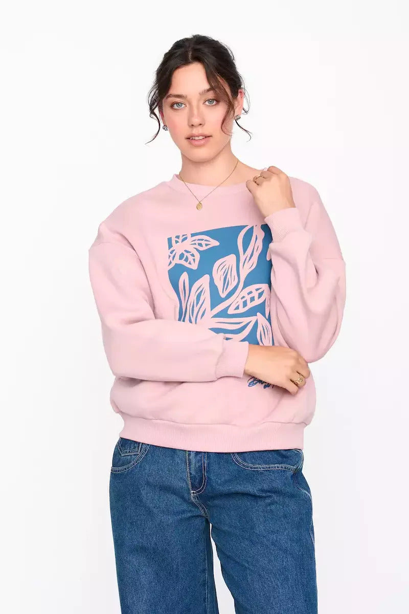 Rise High Sweatshirt Pink