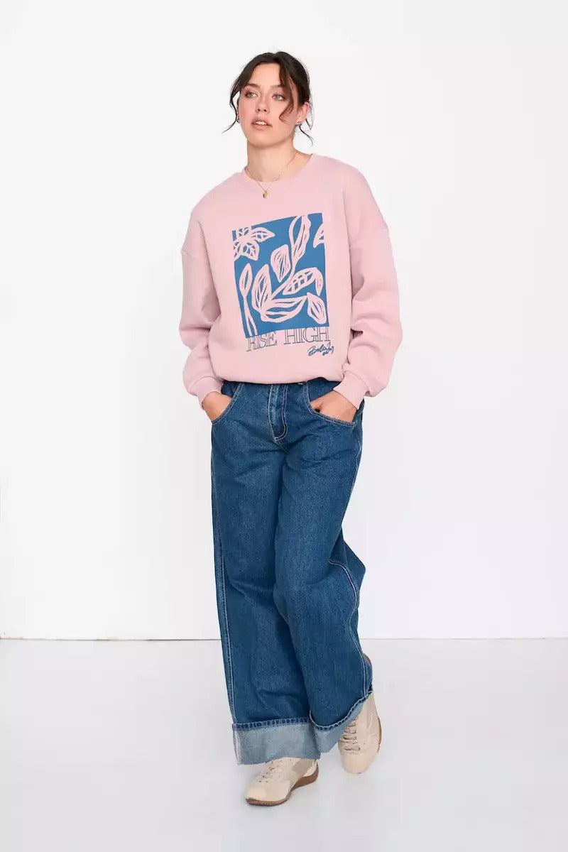 Rise High Sweatshirt Pink