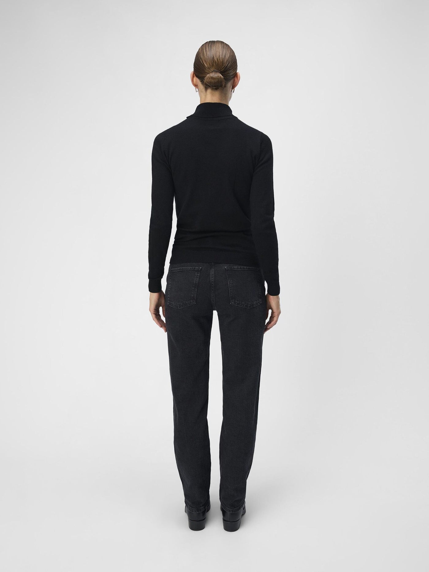 ObjThess Rollneck Knit Black