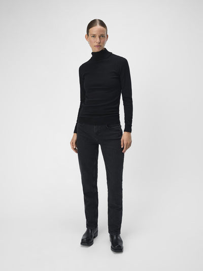 ObjThess Rollneck Knit Black