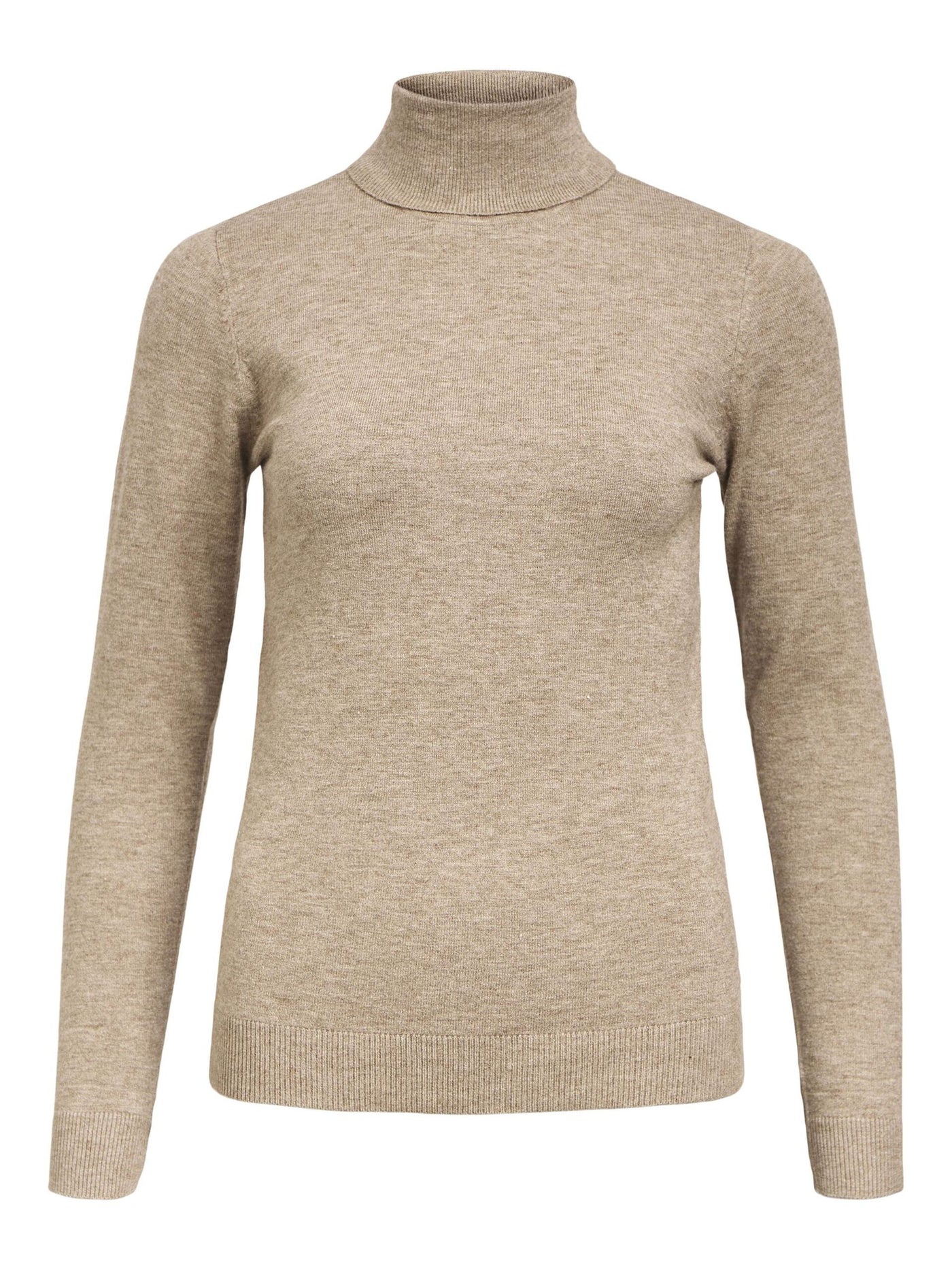 ObjThess Rollneck Knit Desert Taupe