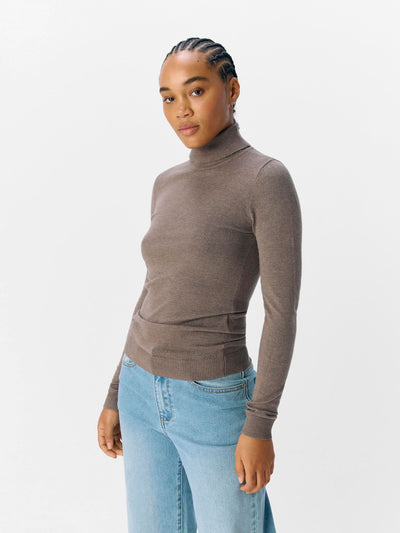 ObjThess Rollneck Knit Morel