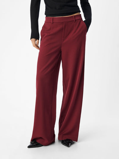 ObjLisa Trousers Cabernet