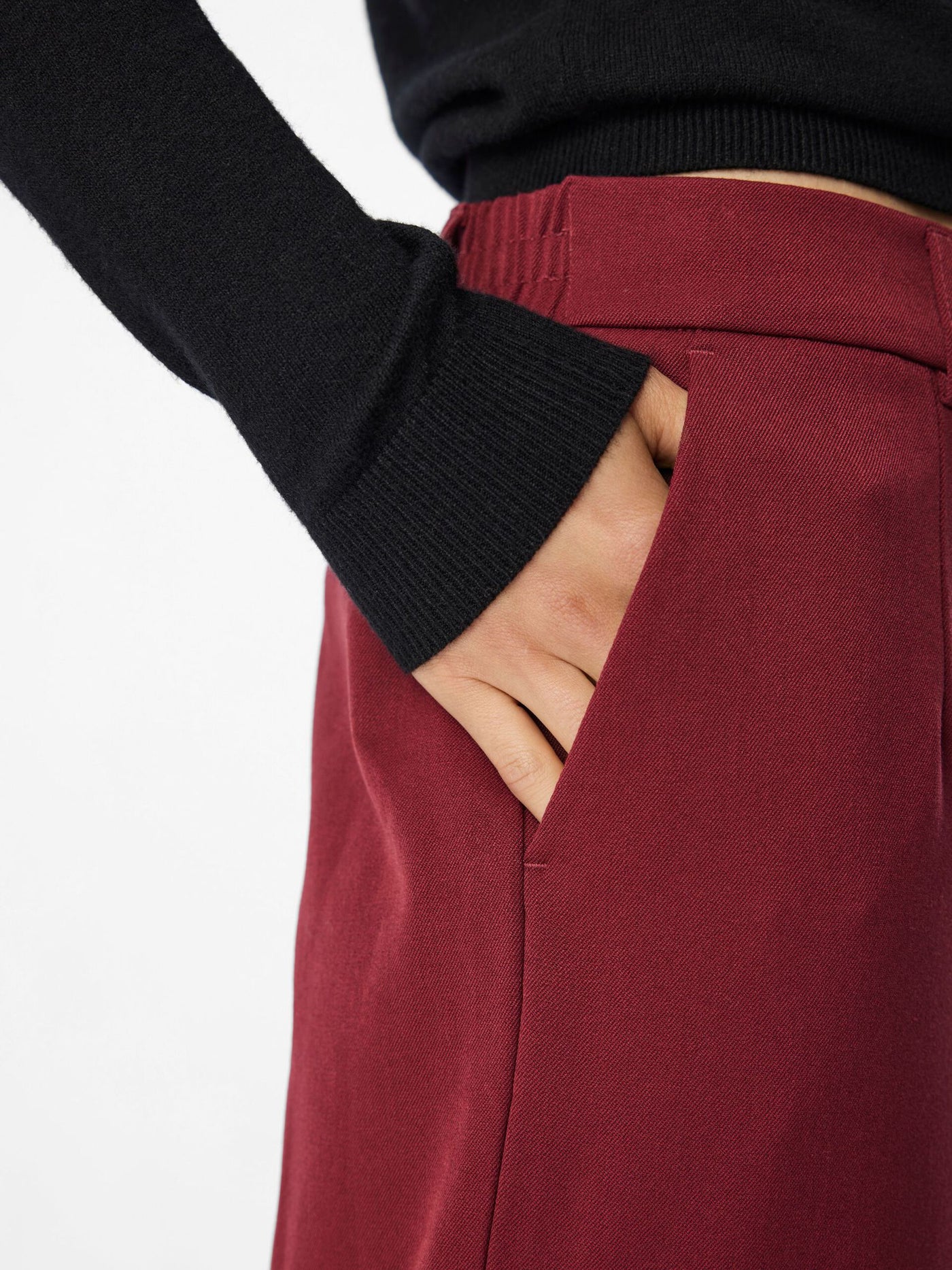 ObjLisa Trousers Cabernet