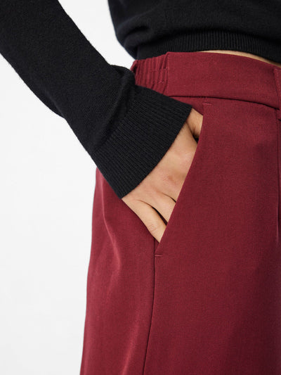 ObjLisa Trousers Cabernet