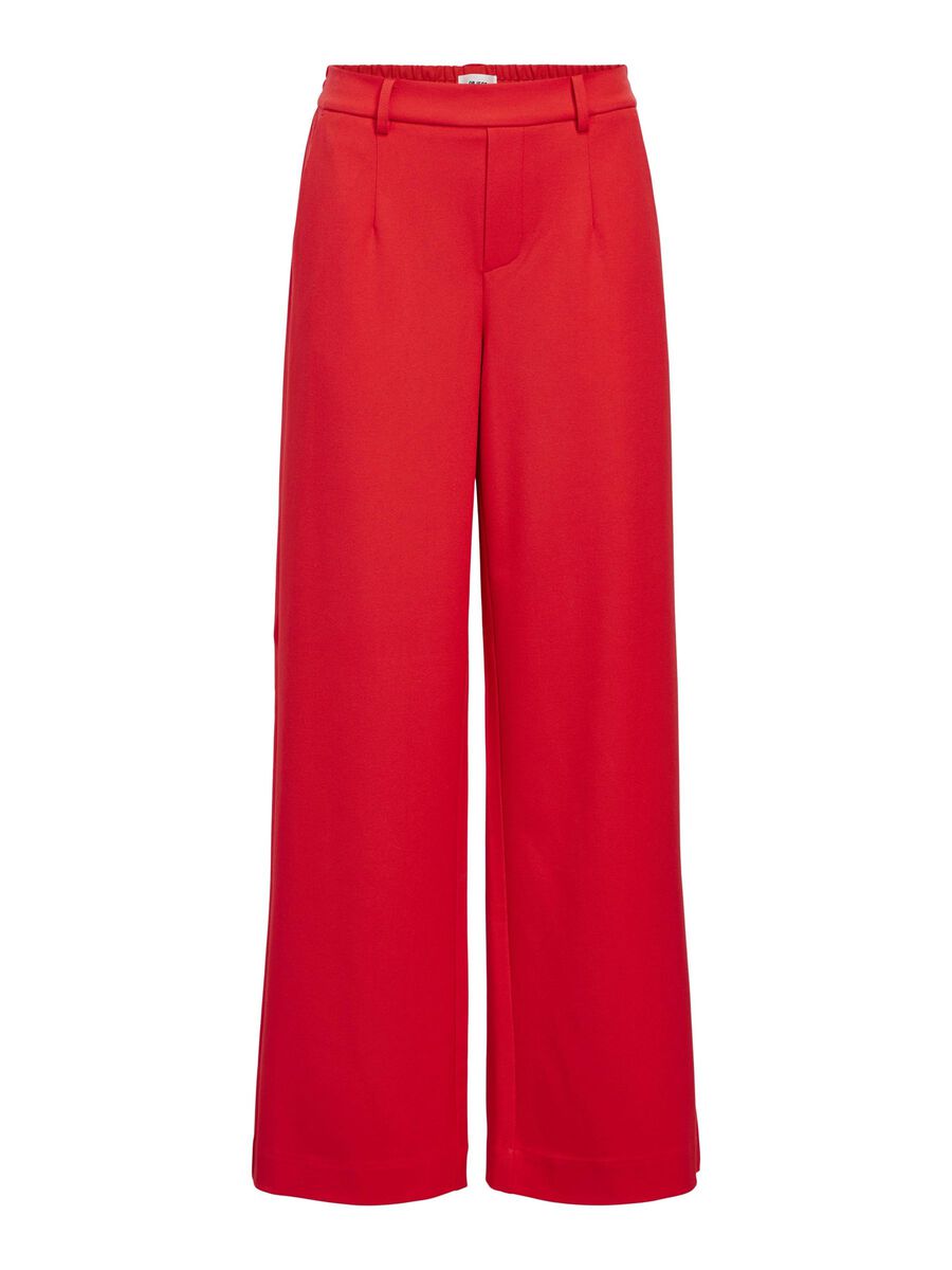 ObjLisa Wide Trousers Flame Scarlet