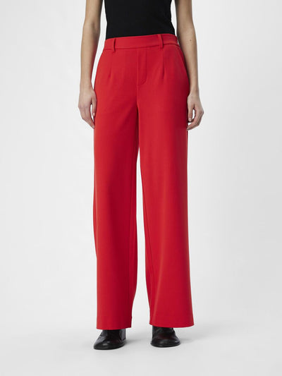 ObjLisa Wide Trousers Flame Scarlet