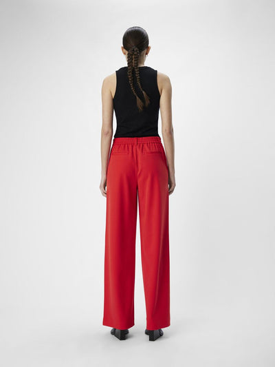 ObjLisa Wide Trousers Flame Scarlet