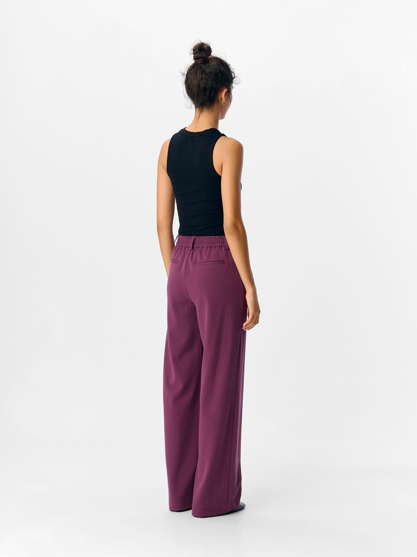 ObjLisa Trousers Mauve Wine