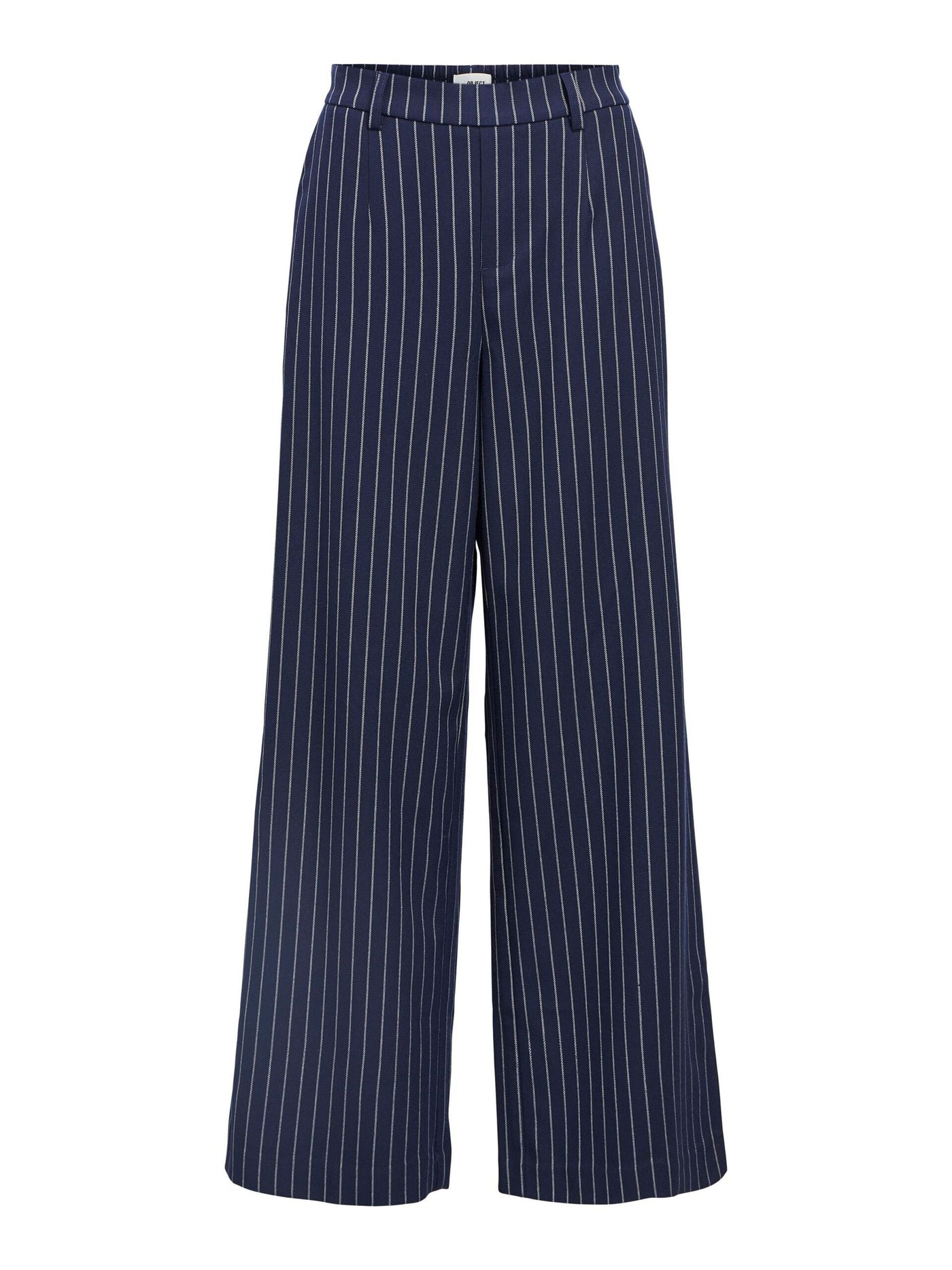 ObjLisa Wide Trousers Sky Captain/Sandshell Stripes