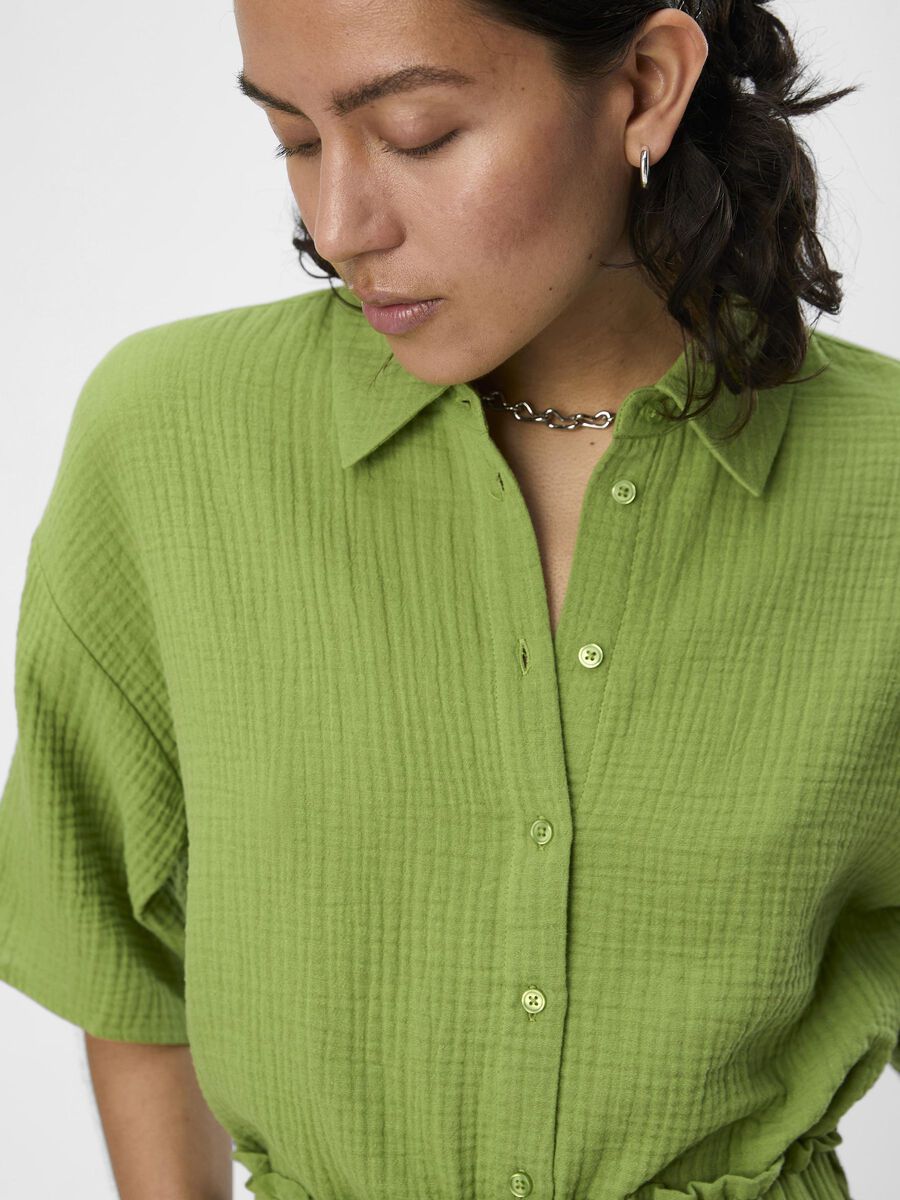 Green cheesecloth shirt