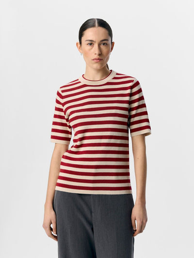 ObjEster SS Knit Sandshell/ Karanda