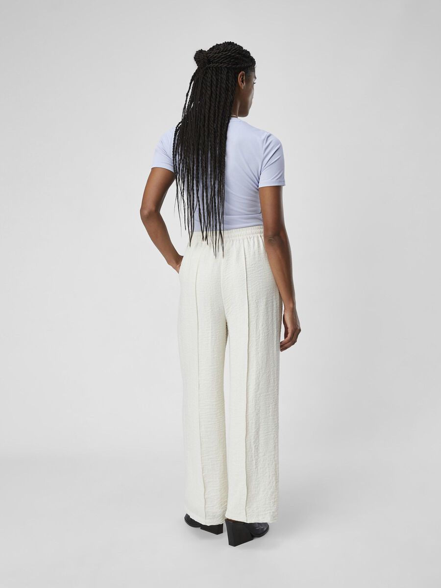 Wide Leg Trouser with front seam detail