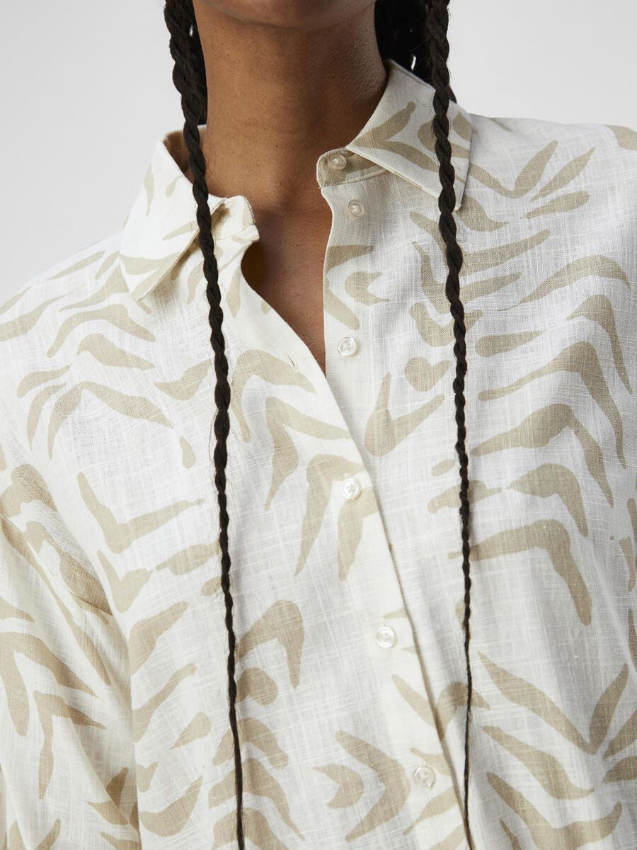 Palm leaf printed shirt Object