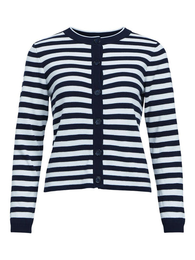 ObjEster Cardigan Sky Captain Stripes