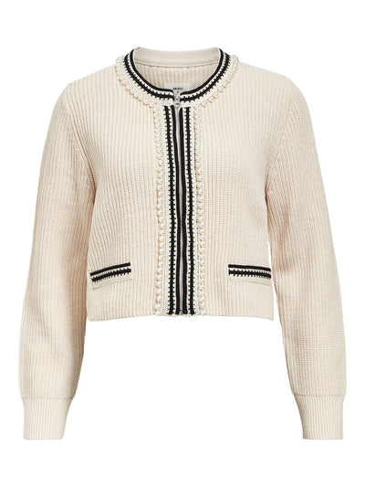 ObjPerla Knit Cardigan White Sand