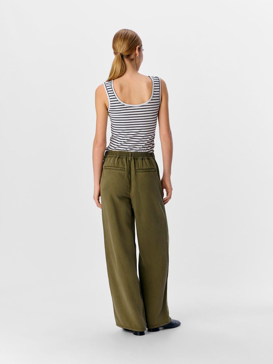 ObjFrame Lisa Wide Trousers Capulet Olive